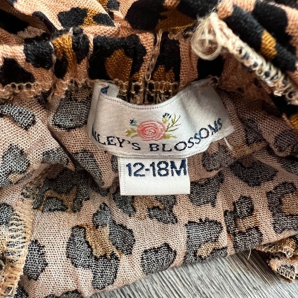 Bailey's Blossom  Criss Cross Tie Back Ruffle Sleeve Romper - Picture 3 of 3